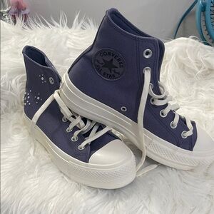 Converse Women's High-Top Sneakers - Dark Purple NWOT Size 7